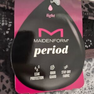 Free with bundle. Maidenform Period Protection Panty. New with tags.
